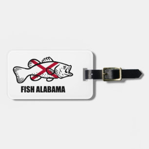 Etiqueta Para Maletas Fish Alabama