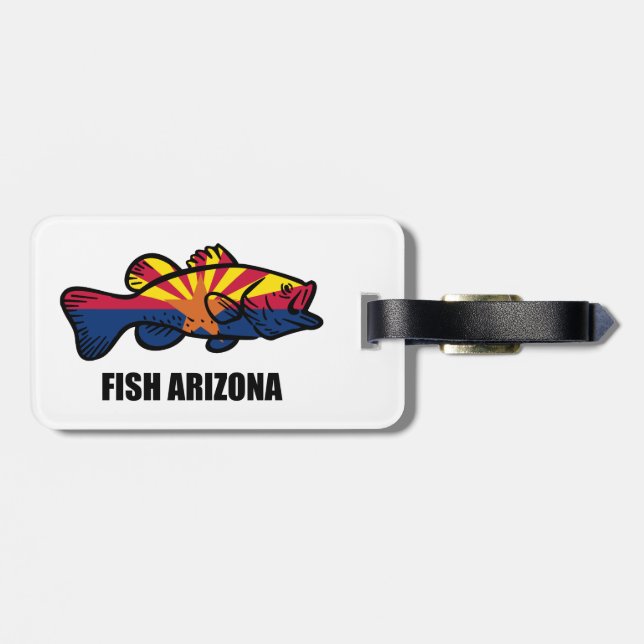 Etiqueta Para Maletas Fish Arizona (Atrás Horizontal)