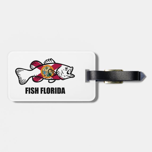 Etiqueta Para Maletas Fish Florida (Atrás Horizontal)