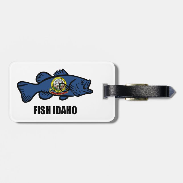 Etiqueta Para Maletas Fish Idaho (Atrás Horizontal)