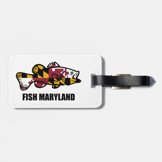 Etiqueta Para Maletas Fish Maryland (Atrás Horizontal)
