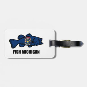 Etiqueta Para Maletas Fish Michigan