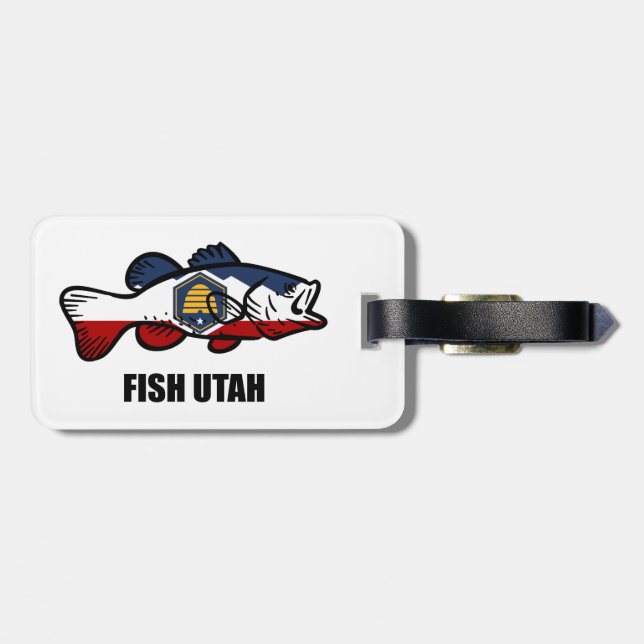 Etiqueta Para Maletas Fish Utah (Atrás Horizontal)