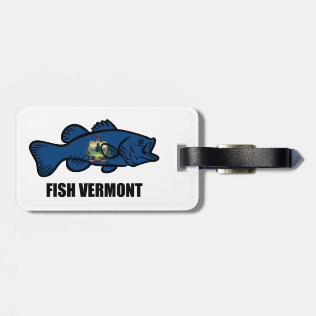 Etiqueta Para Maletas Fish Vermont (Atrás Horizontal)