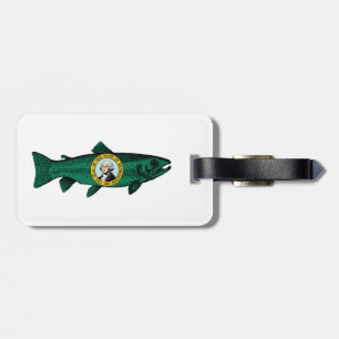 Etiqueta Para Maletas Fish Washington State Trout