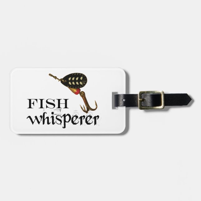 Etiqueta Para Maletas Fish Whisperer Fishing Lure (Frente Horizontal)
