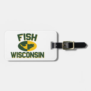 Etiqueta Para Maletas Fish Wisconsin
