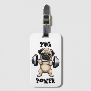 Etiqueta Para Maletas Fitness Pug