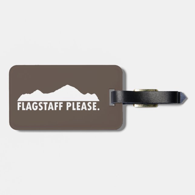 Etiqueta Para Maletas Flagstaff Arizona Please (Atrás Horizontal)