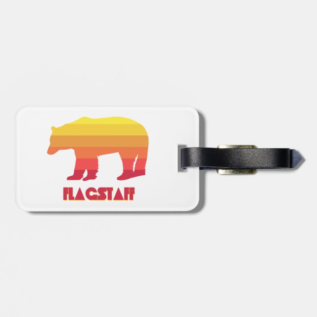 Etiqueta Para Maletas Flagstaff Arizona Rainbow Bear (Atrás Horizontal)