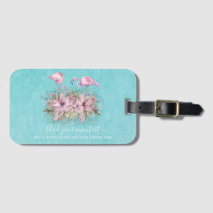 Etiqueta Para Maletas FLAMENCOS Personalizados