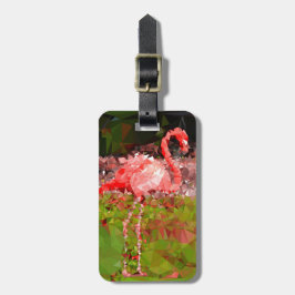 Etiqueta Para Maletas flamingo