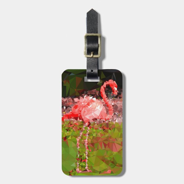 Etiqueta Para Maletas flamingo (Frente Vertical)