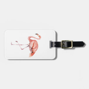 Etiqueta Para Maletas Flamingo rosa