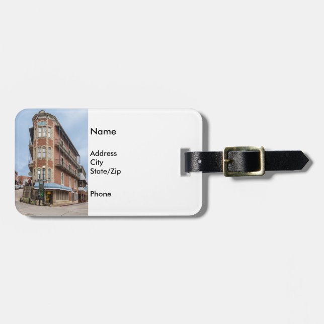 Etiqueta Para Maletas Flatiron Flats Eureka (Frente Horizontal)