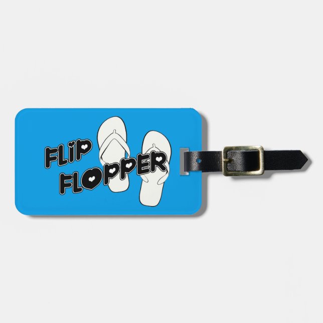 Etiqueta Para Maletas Flip Flopper (Frente Horizontal)