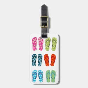 Etiqueta Para Maletas Flips-flopes seis paquetes