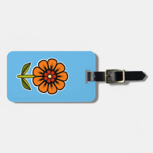 Etiqueta Para Maletas Flor