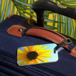 Etiqueta Para Maletas Flor amarilla