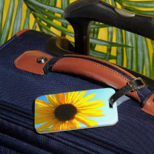 Etiqueta Para Maletas Flor amarilla