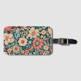 Etiqueta Para Maletas Flor bohemia