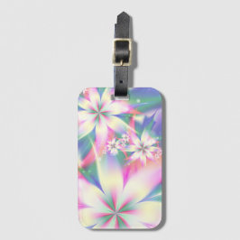 Etiqueta Para Maletas Flor colorida Abstracta Encantamiento floral
