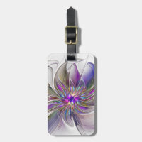 Flor de arte fractal enérgica y colorida
