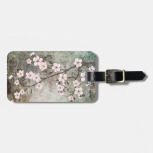 Etiqueta Para Maletas Flor de cerezo de textura gruesa