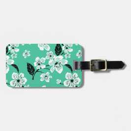 ETIQUETA PARA MALETAS FLOR DE CEREZO - SAKURA (MENTA)