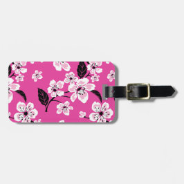 ETIQUETA PARA MALETAS FLOR DE CEREZO - SAKURA (ROSA)
