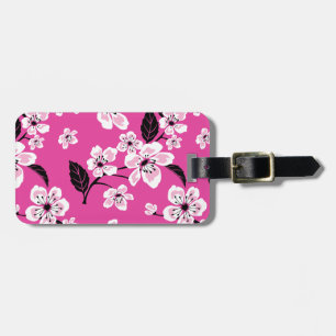 ETIQUETA PARA MALETAS FLOR DE CEREZO - SAKURA (ROSA)