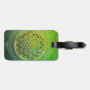 Etiqueta Para Maletas Flor de la vida - ornamento II