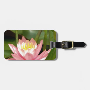 Etiqueta Para Maletas Flor de lirio de agua de loto rosa