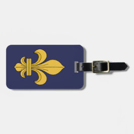 Etiqueta Para Maletas Flor de lis