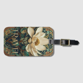 Etiqueta Para Maletas Flor de Loto Elegante 