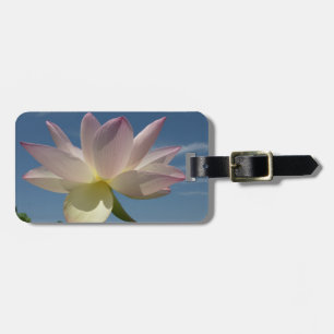 Etiqueta Para Maletas Flor de Lotus y cielo azul II