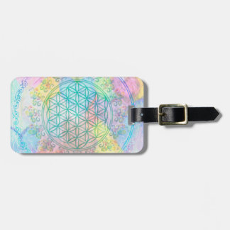 Etiqueta Para Maletas Flor de vida / Blume des Lebens - Corazones de amo