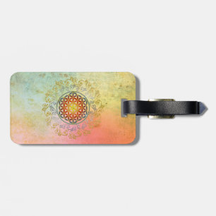 Etiqueta Para Maletas Flor de vida / Blume des Lebens - Ornament IV BG