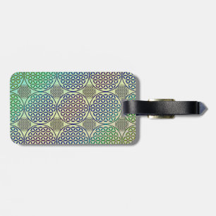 Etiqueta Para Maletas Flor de vida - estampado de gruns de sello 2