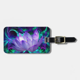 Etiqueta Para Maletas Flor morada de loto y su significado