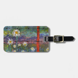 Etiqueta Para Maletas Flor panorámica