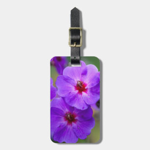 Etiqueta Para Maletas Flor púrpura