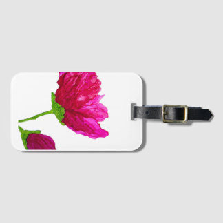 Etiqueta Para Maletas Flor rosa