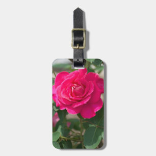 Etiqueta Para Maletas flor Rosa