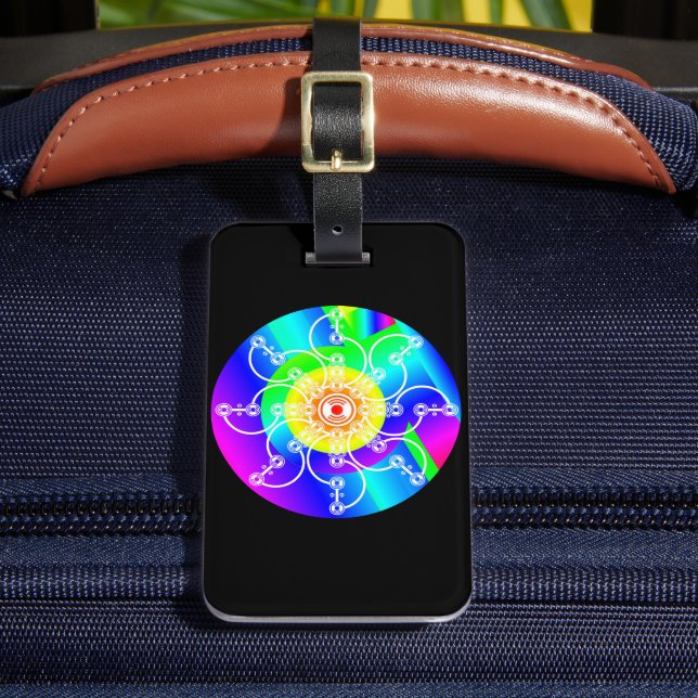 Etiqueta Para Maletas Flor Sunshine (Anverso In situ 2)