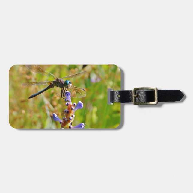 Etiqueta Para Maletas Flora de lavanda (Frente Horizontal)