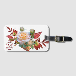 Etiqueta Para Maletas Floral Bouquet Monogramaje Viajes de equipaje
