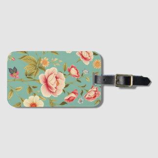 Etiqueta Para Maletas Floral de Art Nouveau - Vida en plena floración