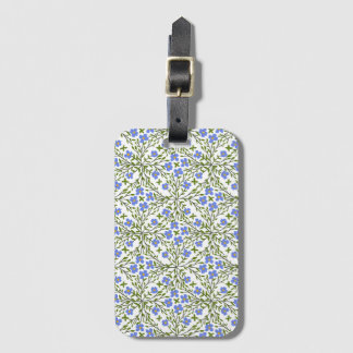 Etiqueta Para Maletas Floral Ditsy Azul
