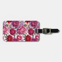 Etiqueta Para Maletas Floral elegante
